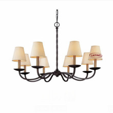 Lustre fantaisie noir moderne avec cristal clair LT-85538